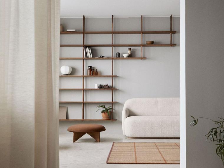 Floor-to-ceiling shelving