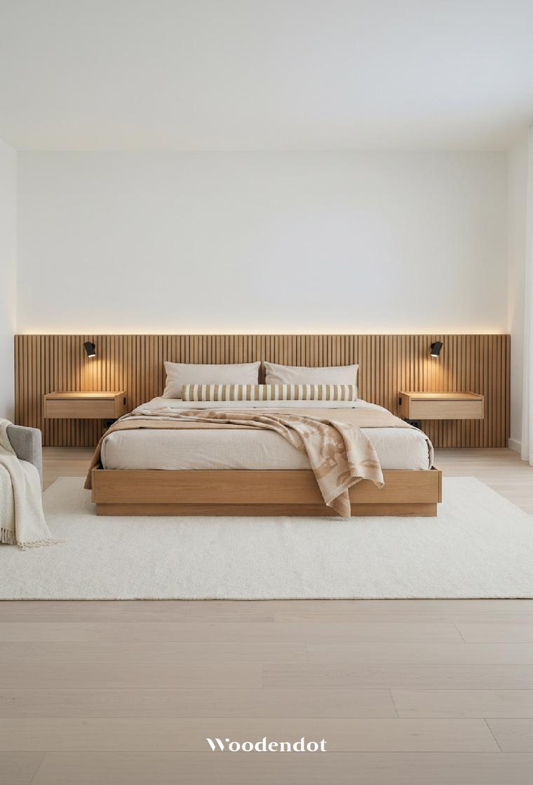 Panelled headboard