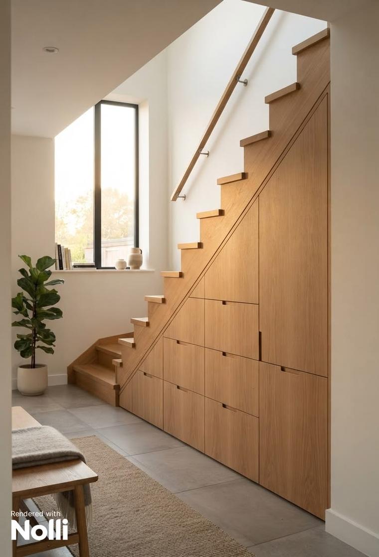 Under-stairs cupboards